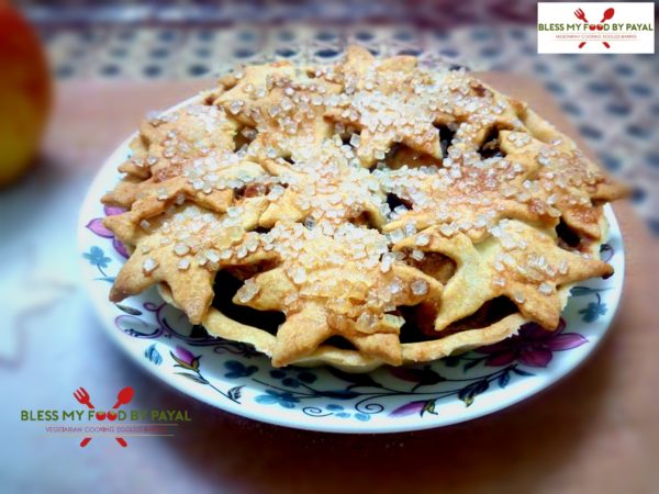 Apple pie recipe eggless