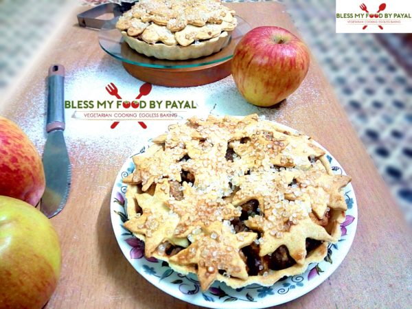 Apple pie recipe eggless