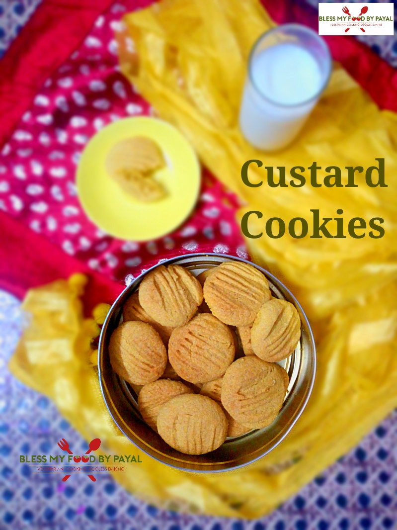 eggless custard cookies