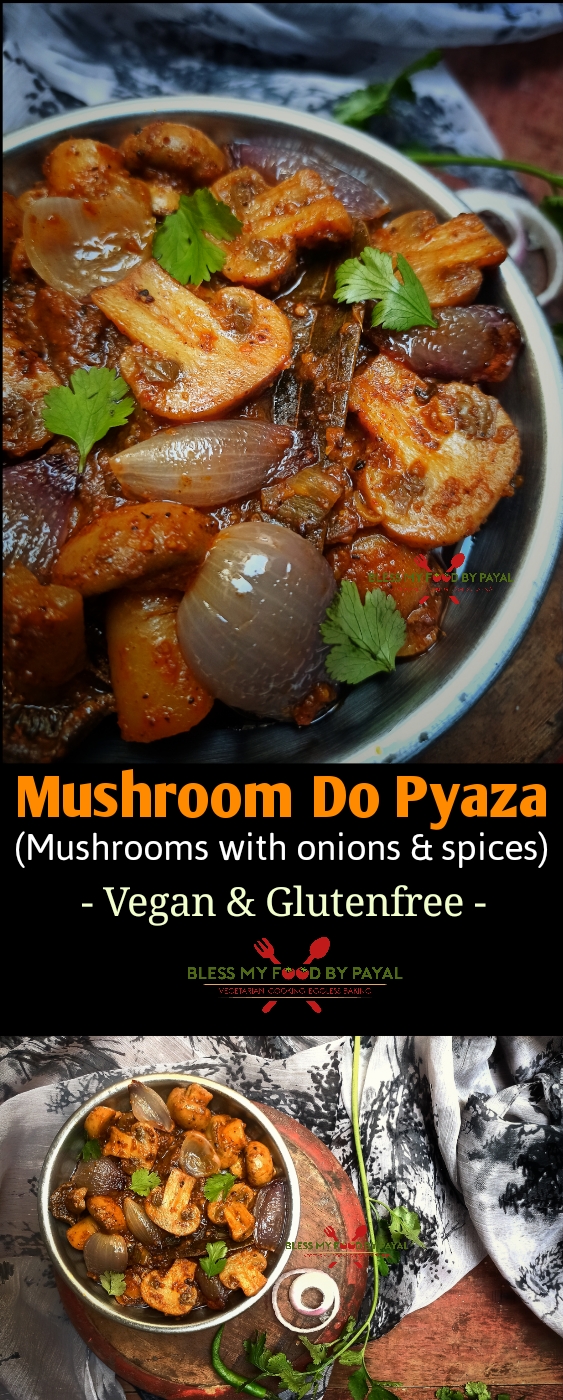 mushroom do pyaza restaurant style