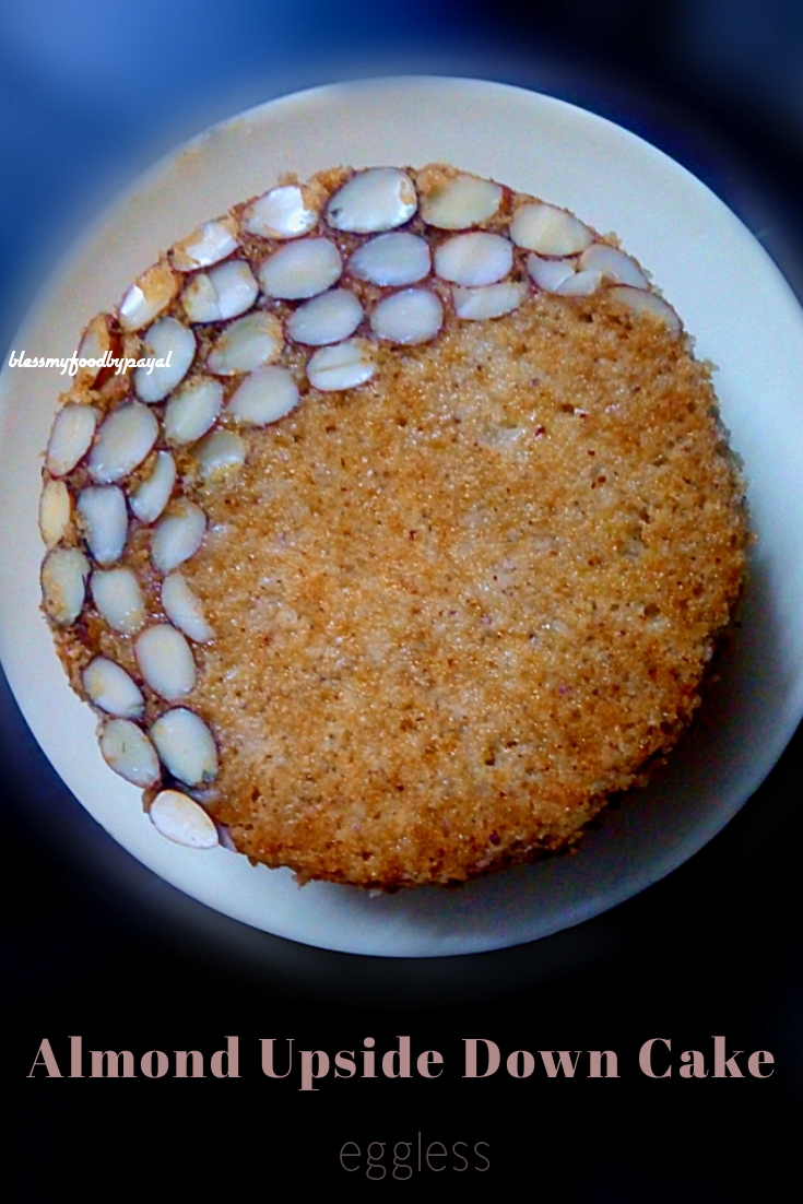 eggless almond cake recipe