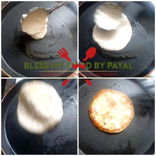 Eggless whole wheat banana pancake recipe