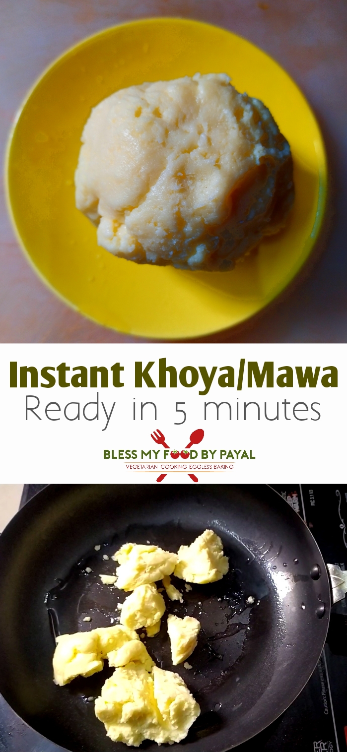 Instant Khoya, mawa recipe | 5 minutes mawa recipe | instant khoya from milk powder