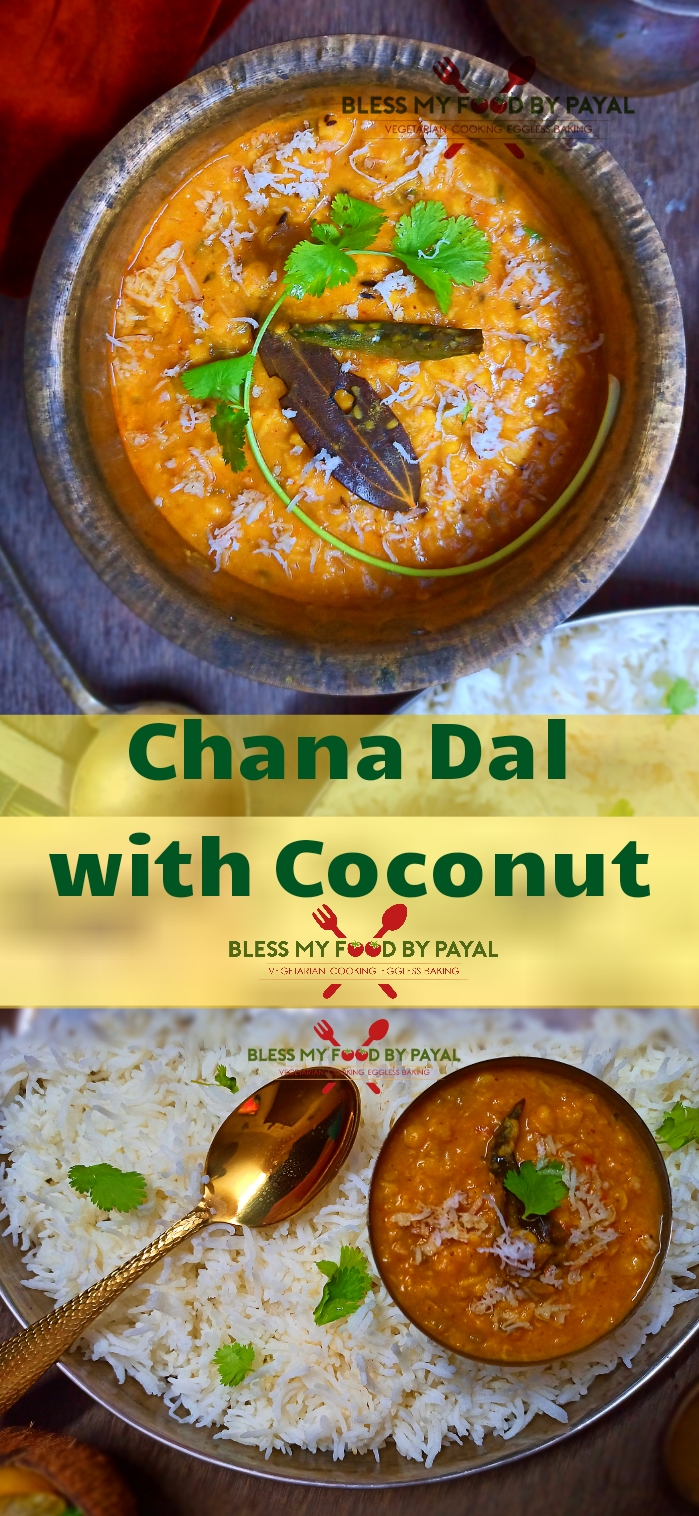 Chana dal with coconut recipe | bengal gram and coconut curry | how to make chana dal with coconut