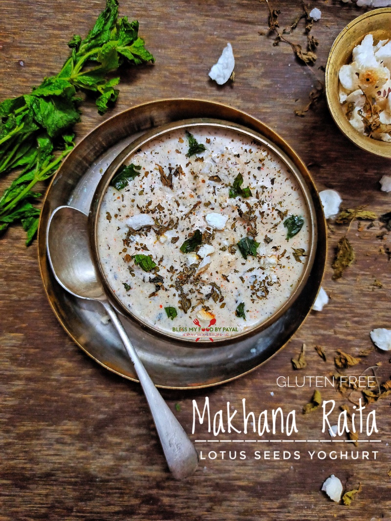 Phool Makhana Raita recipe | Makhane ka raita | puffed lotus seeds raita recipe