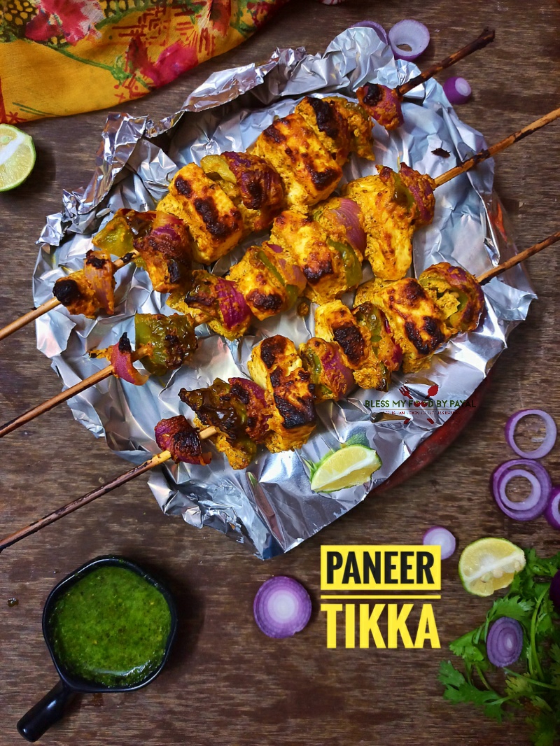 Paneer tikka recipe restaurant style | how to make paneer tikka in oven or tawa | homemade paneer tikka recipe
