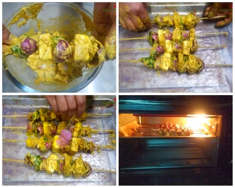 Paneer tikka recipe restaurant style | how to make paneer tikka in oven or tawa | homemade paneer tikka recipe