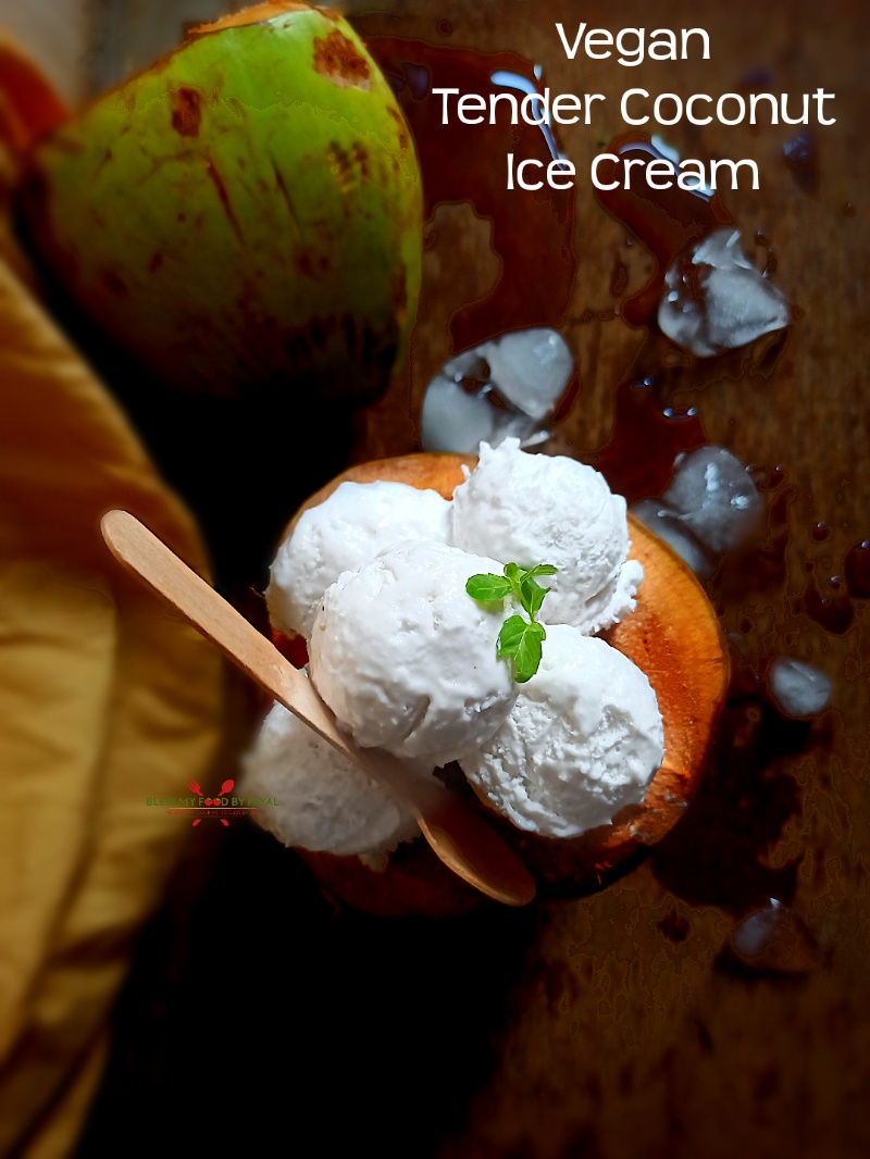 Vegan tender coconut ice cream