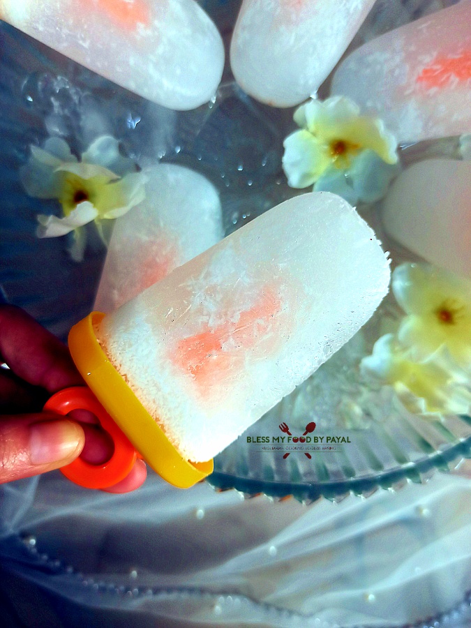 Coconut water popsicles recipe