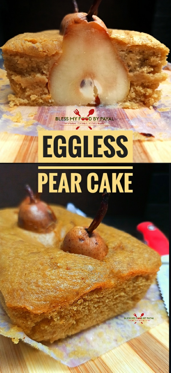 eggless pear cake recipe