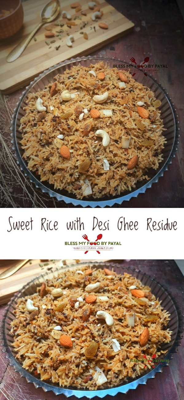 Ghee residue sweet rice recipe