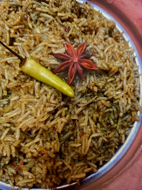 Vegan Spinach rice