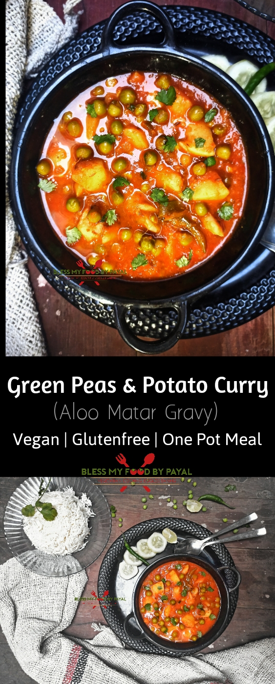 Green peas and potato curry