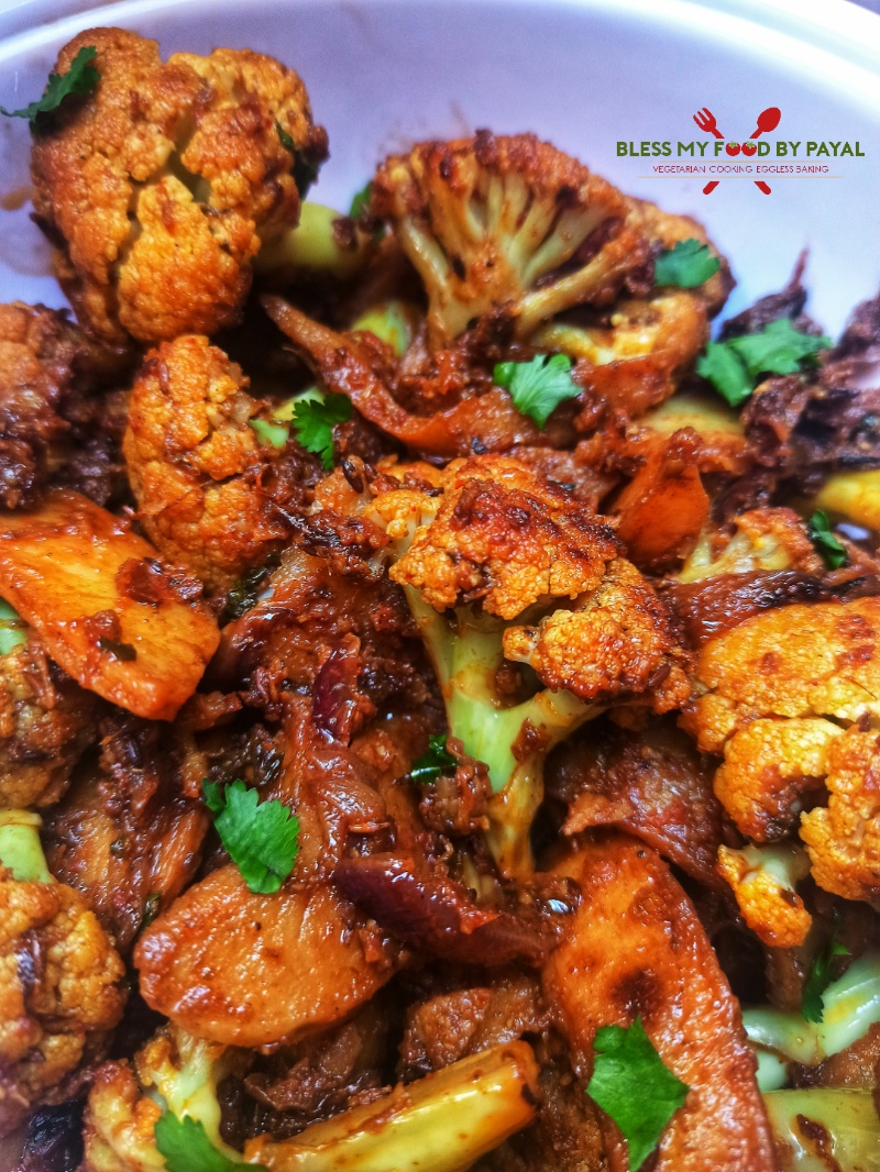 Cauliflower and potato fry Indian recipe