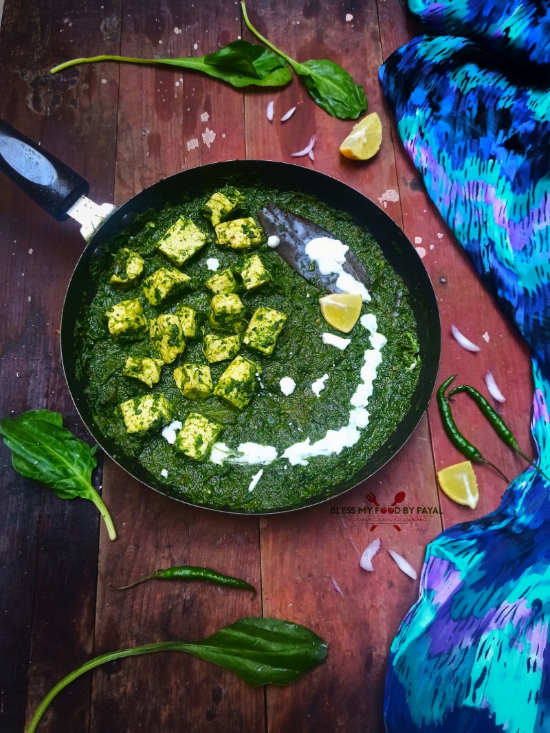 Palak Paneer - Spinach and Indian Cottage Cheese Curry
