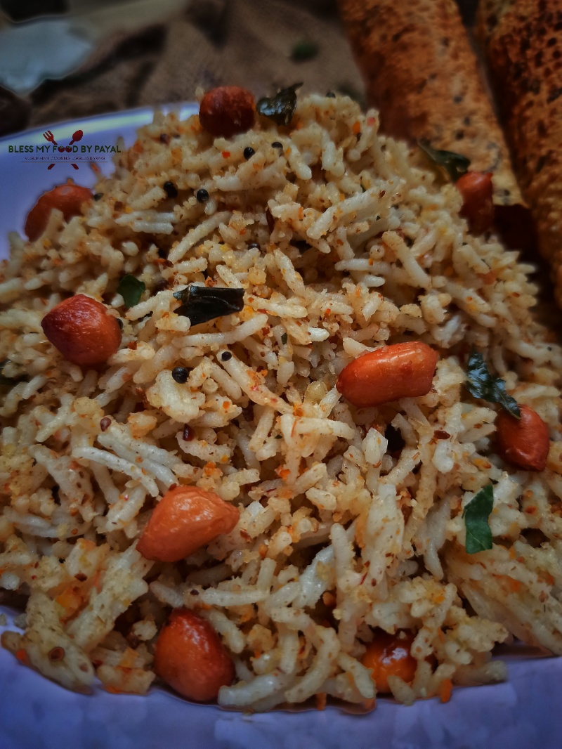 South Indian style peanut rice