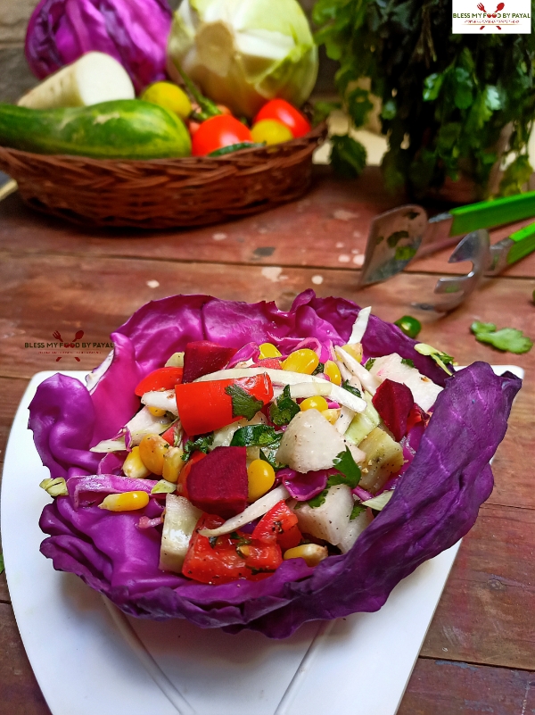 Simple Purple cabbage salad