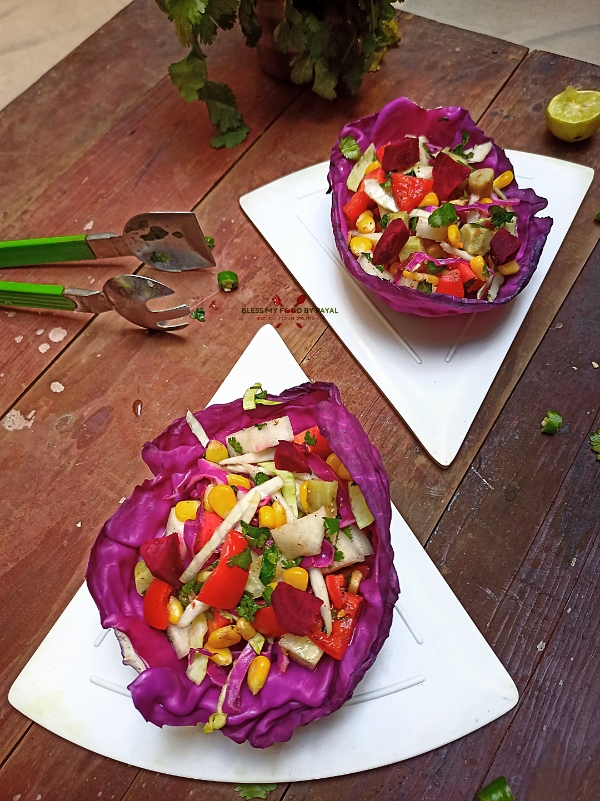 Simple Purple cabbage salad