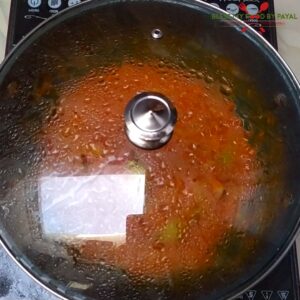 cooking of tomatoes