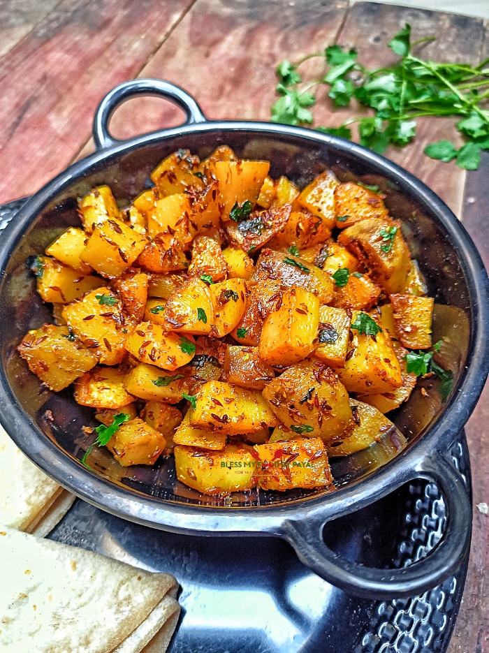 how to make jeera aloo without boiling