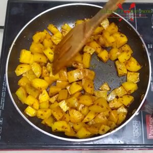 stir potatoes