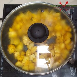 cooking potatoes