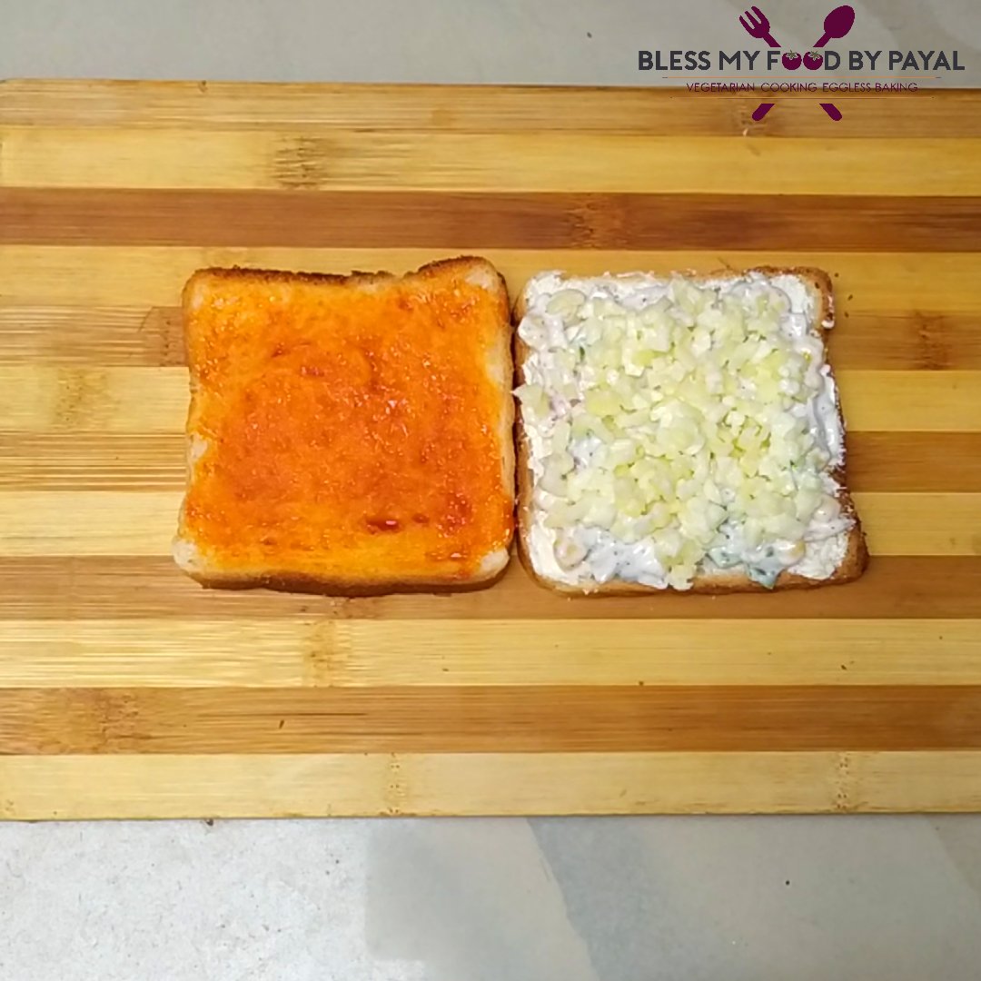 Cheese corn sandwich recipe