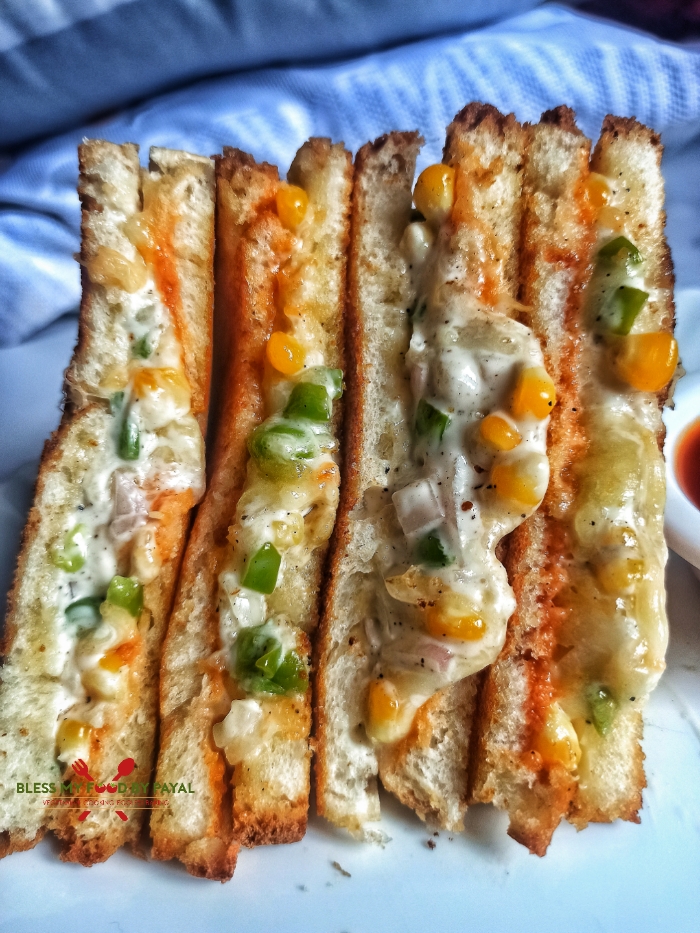 Cheese corn sandwich recipe