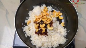 cashew nut pulao recipe