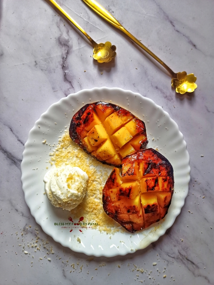 Grilled Mango (2 Recipes - Savory & Sweet)