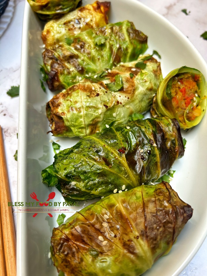 Asian-inspired cabbage rolls in Air Fryer