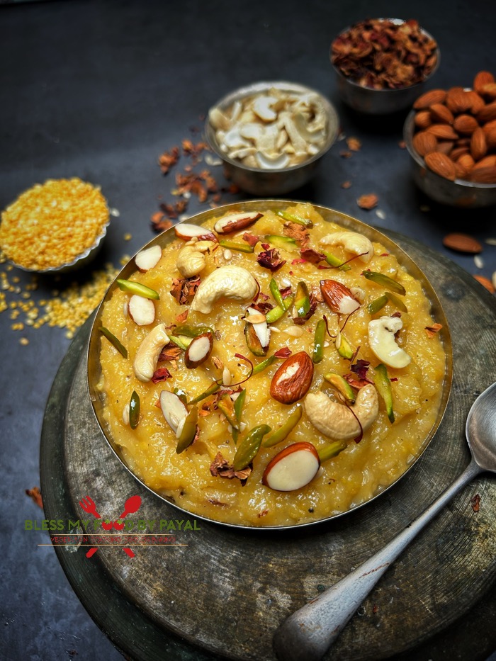 Moong Dal Halwa recipe with less ghee