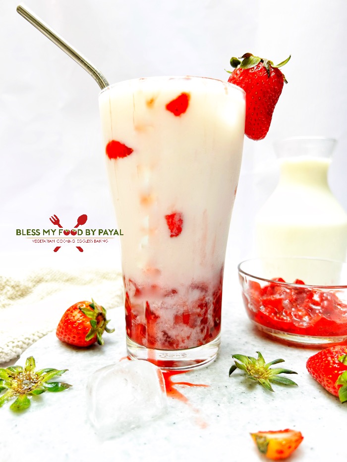 Vegan Korean Strawberry Milk recipe