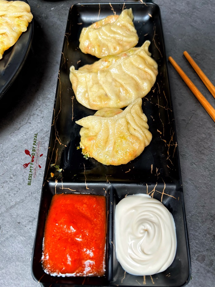 Momos recipe without maida | momos chutney recipe