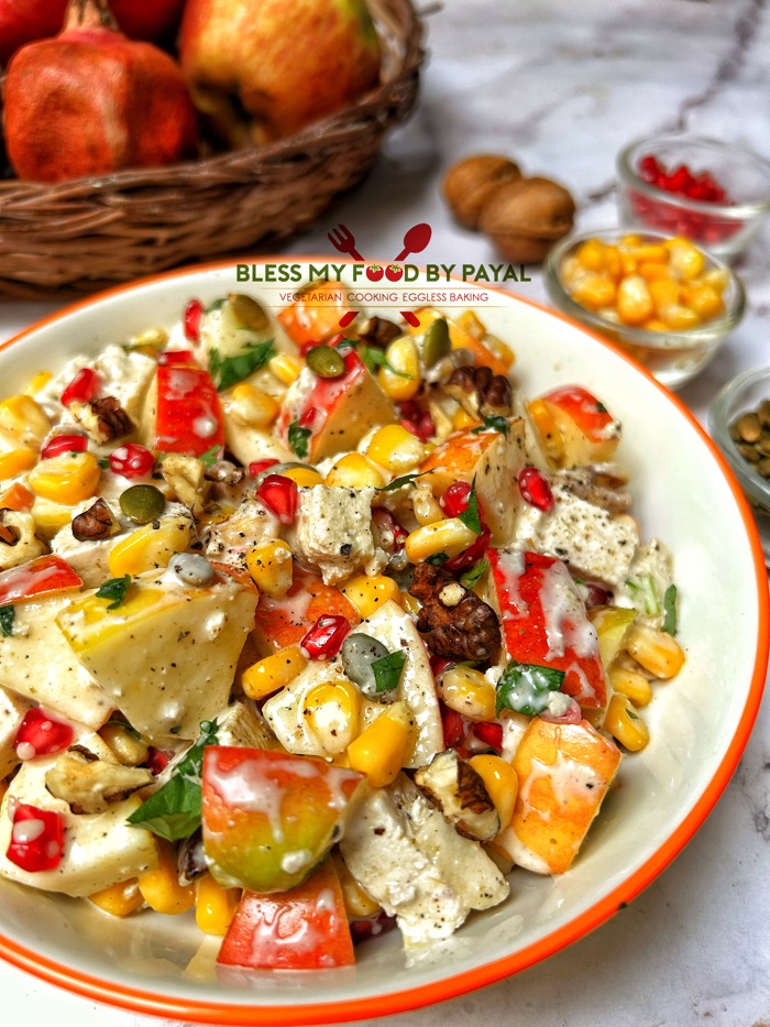 Sweet corn and apple salad recipe