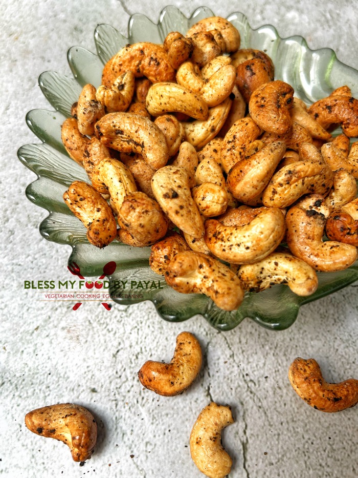 Air fryer roasted masala cashews