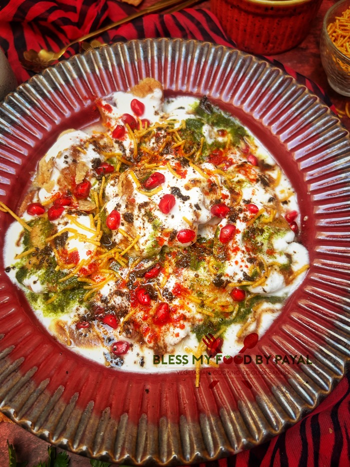 Air Fryer Dahi Bhalla Chaat recipe | Dahi vada recipe without oil