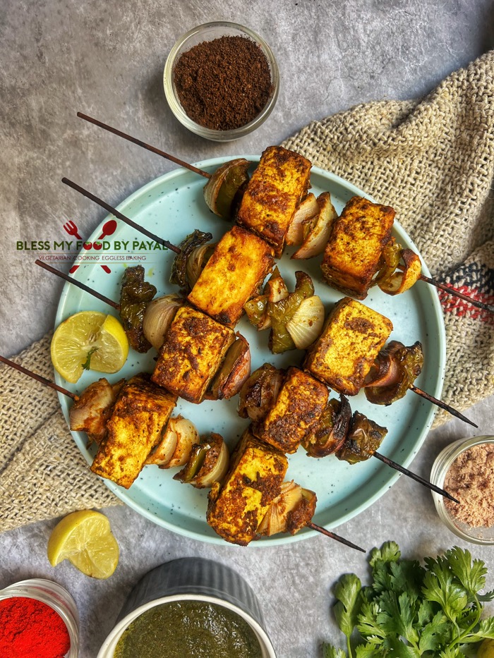 Vegan Tofu Tikka in oven Indian style