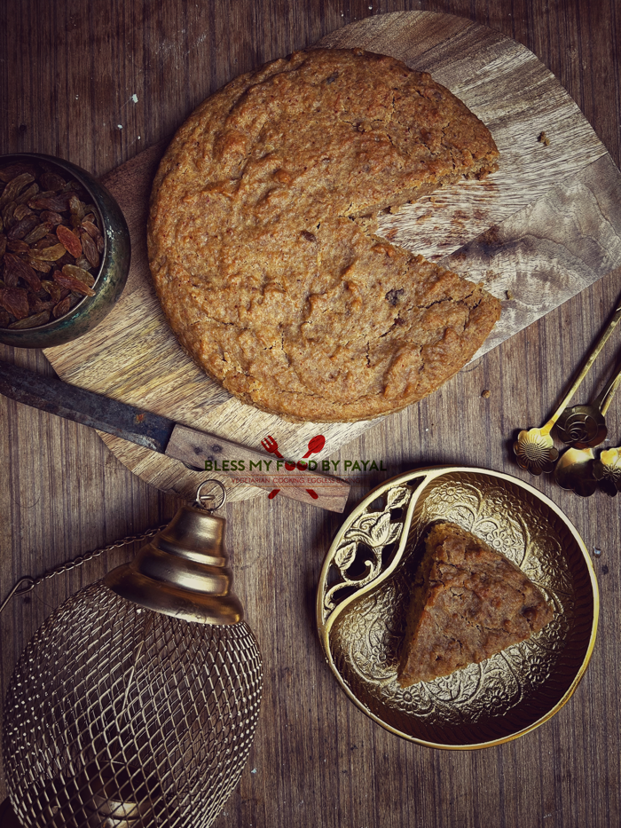 Sugar Free Vegan Raisins Cake Recipe