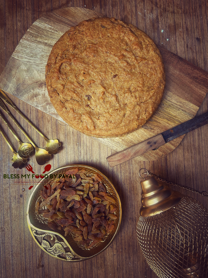 Sugar Free Vegan Raisins Cake Recipe