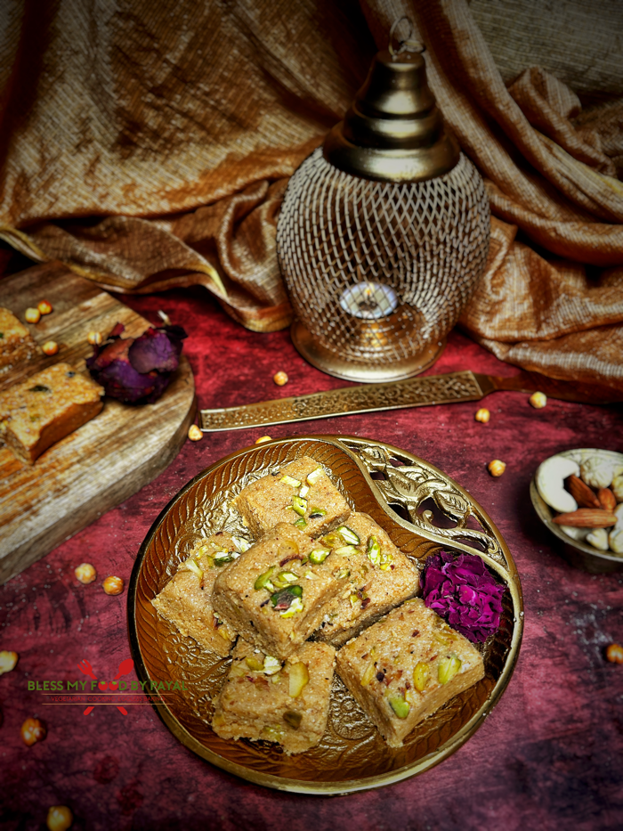 Roasted Chana Barfi