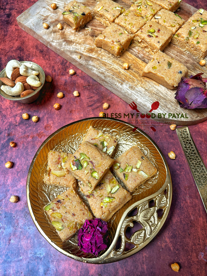 Roasted Chana Barfi