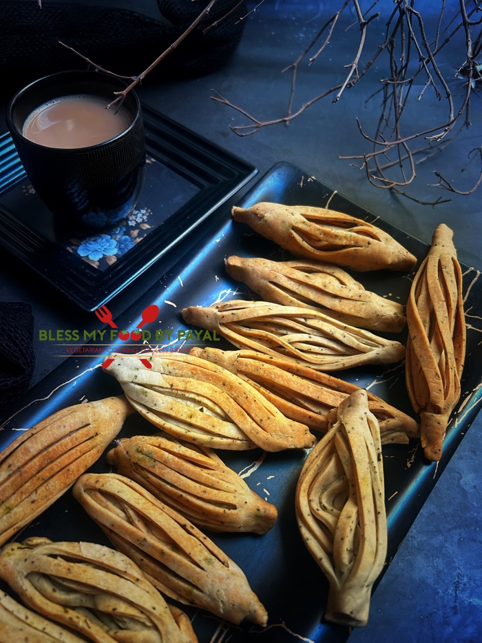 Karela mathri recipe in oven | Champakali nimki recipe | Champakali karela nimki recipe