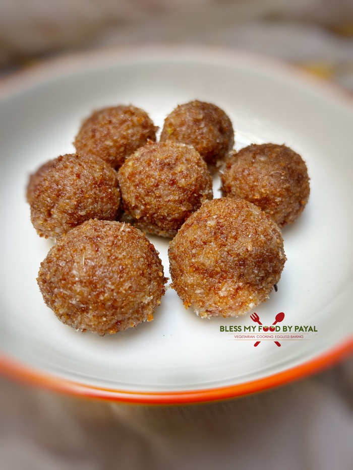 Ghee residue coconut ladoo