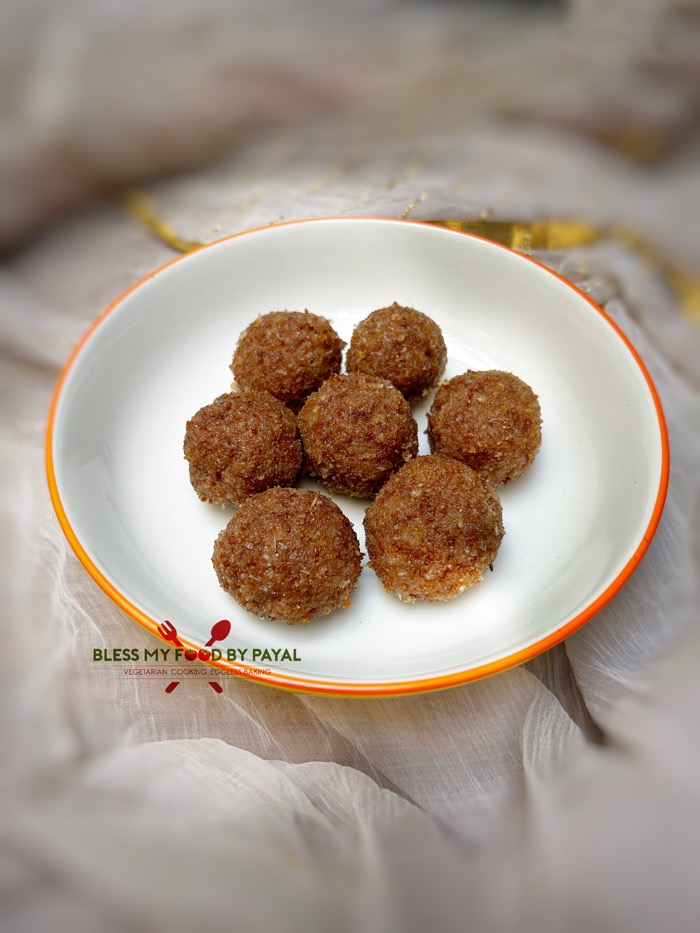 Ghee residue coconut ladoo