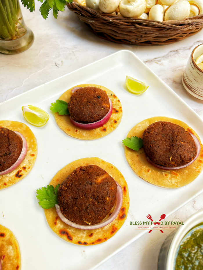 Easy Mushroom Galouti Kebab Recipe