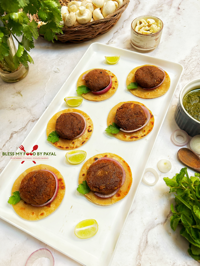 Easy Mushroom Galouti Kebab Recipe