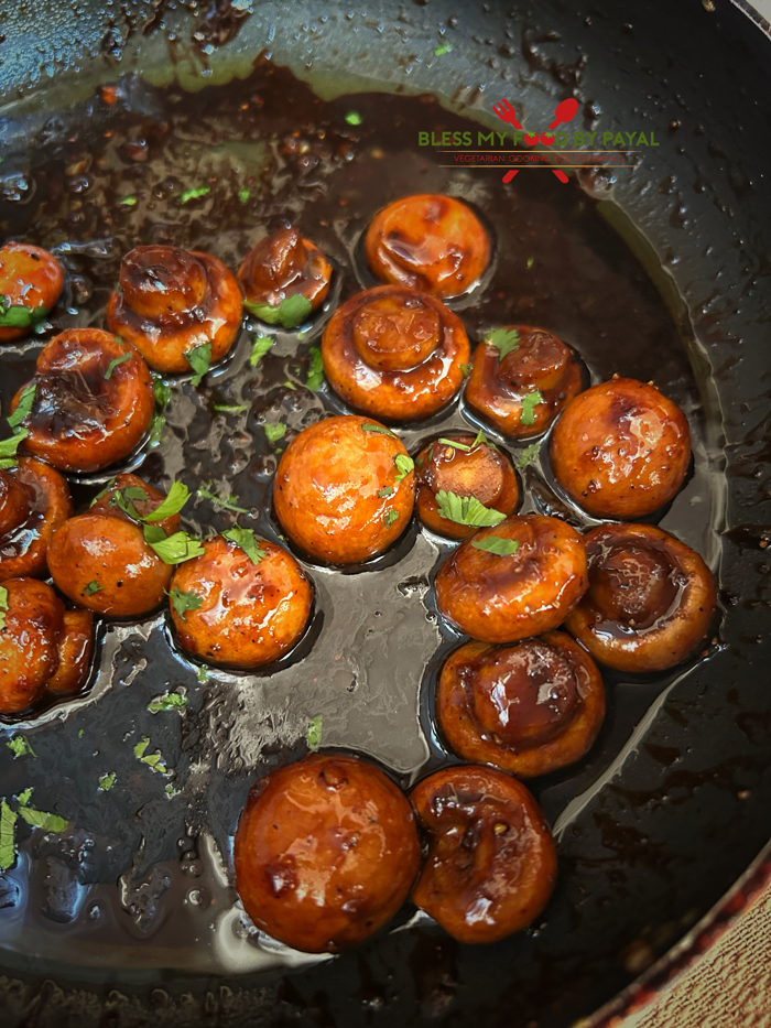 Vegan Honey Garlic Mushrooms Recipe