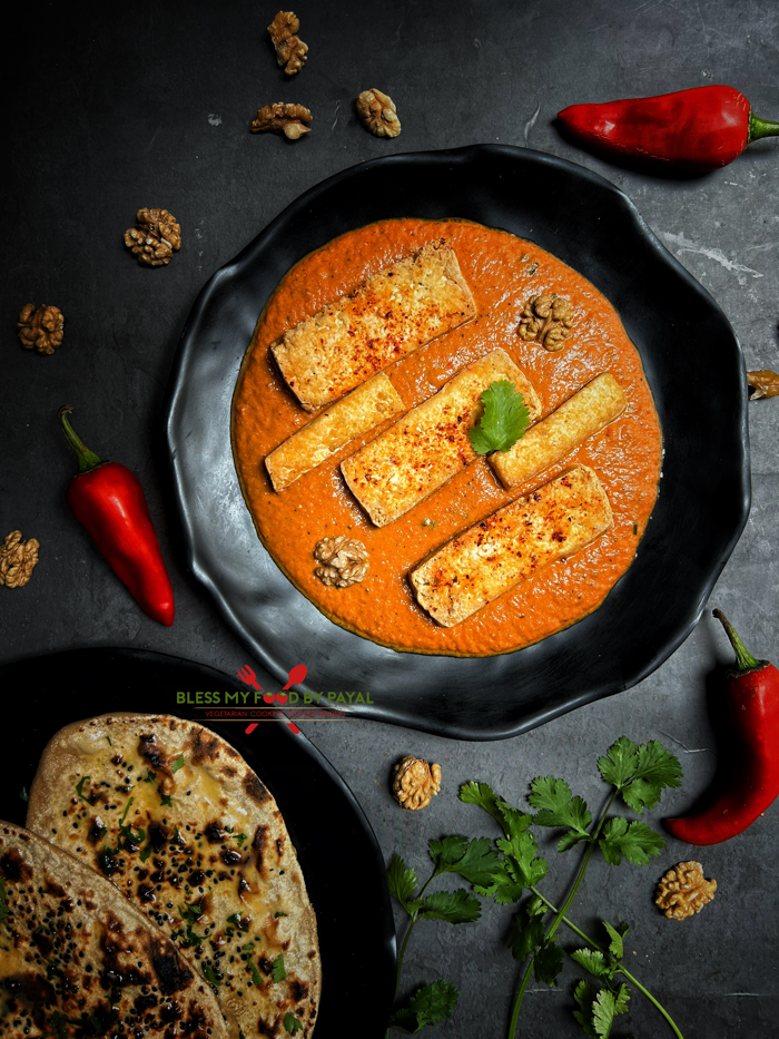 Roasted Red Pepper Walnut Tofu Recipe