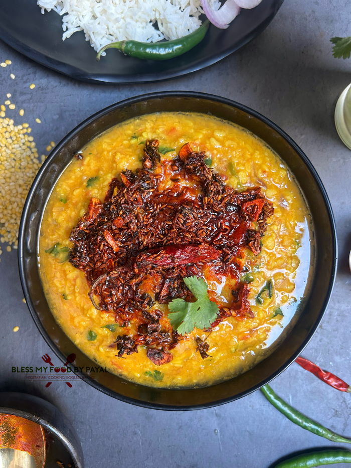 Moong Dal Tadka Recipe without pressure cooker